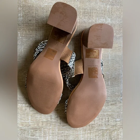 Madewell Women’s The Meg Slide Strappy Sandal Snake Embossed Leather 11 boho - Picture 12 of 12